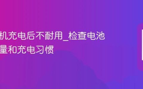 苹果手机充电后不耐用?检查电池最大容量和充电习惯