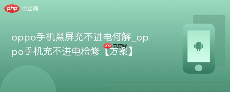 oppo手机黑屏充不进电何解_oppo手机充不进电检修【方案】