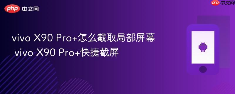 vivo x90 pro+怎么截取局部屏幕 vivo x90 pro+快捷截屏