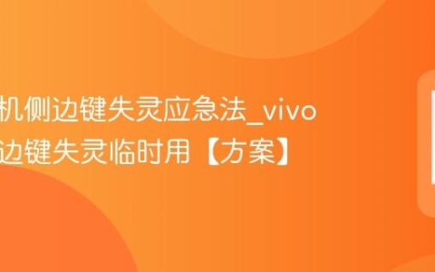 vivo手机侧边键失灵应急法?vivo手机侧边键失灵临时用【方案】