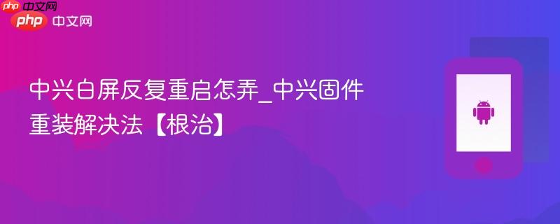 中兴白屏反复重启怎弄_中兴固件重装解决法【根治】