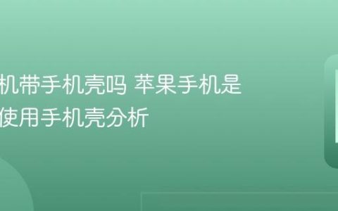 苹果手机带手机壳吗 苹果手机是否需要使用手机壳分析