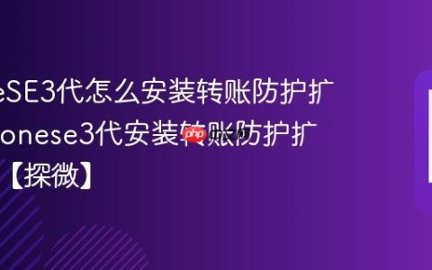 iPhoneSE3代怎么安装转账防护扩展?iphonese3代安装转账防护扩展流程【探微】