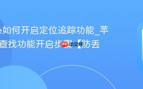 iphone如何开启定位追踪功能?苹果手机查找功能开启步骤【防丢】