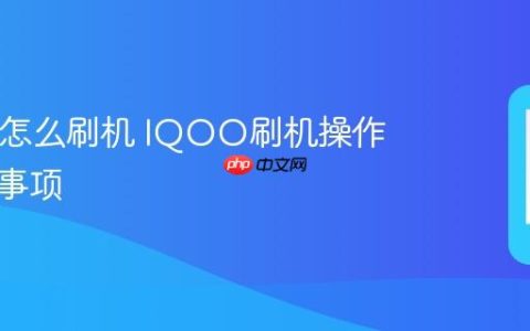 IQOO怎么刷机 IQOO刷机操作与注意事项