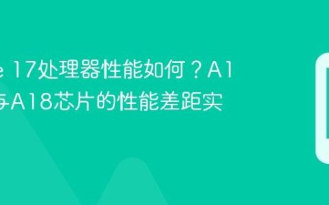 iPhone 17处理器性能如何？A19芯片与A18芯片的性能差距实测