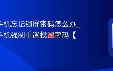oppo手机忘记锁屏密码怎么办?oppo手机强制重置找回密码【支招】