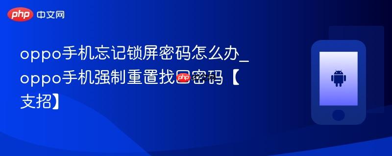 oppo手机忘记锁屏密码怎么办_oppo手机强制重置找回密码【支招】