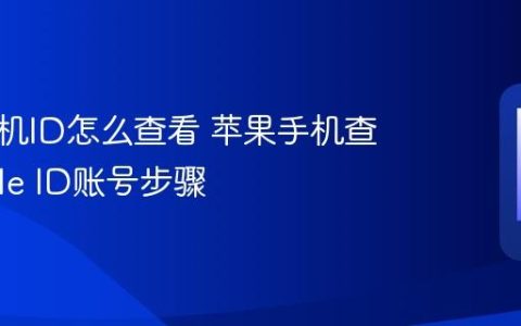 苹果手机ID怎么查看 苹果手机查看Apple ID账号步骤