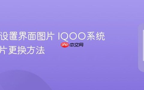 IQOO设置界面图片 IQOO系统界面图片更换方法
