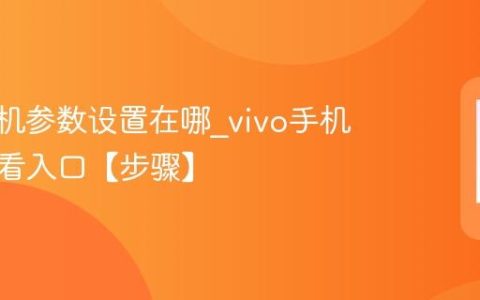 vivo手机参数设置在哪?vivo手机参数查看入口【步骤】