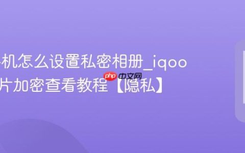 iqoo手机怎么设置私密相册?iqoo手机照片加密查看教程【隐私】