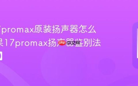苹果17promax原装扬声器怎么辨?苹果17promax扬声器鉴别法【教程】