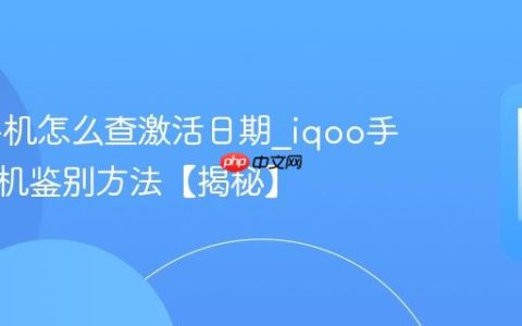iqoo手机怎么查激活日期?iqoo手机二手机鉴别方法【揭秘】