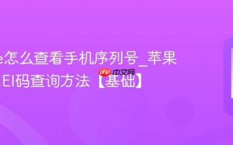 iphone怎么查看手机序列号?苹果手机IMEI码查询方法【基础】