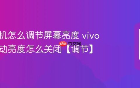 vivo手机怎么调节屏幕亮度 vivo手机自动亮度怎么关闭【调节】