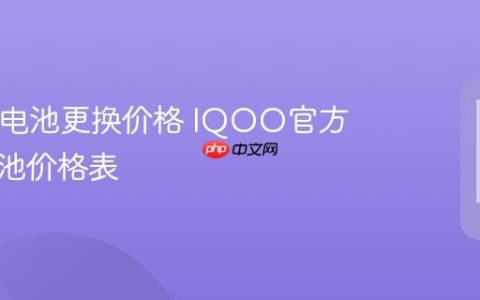 IQOO电池更换价格 IQOO官方更换电池价格表