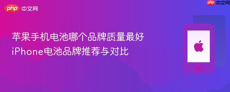 苹果手机电池哪个品牌质量最好 iphone电池品牌推荐与对比