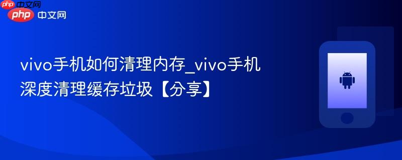 vivo手机如何清理内存_vivo手机深度清理缓存垃圾【分享】