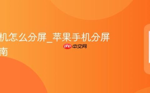 苹果手机怎么分屏?苹果手机分屏操作指南