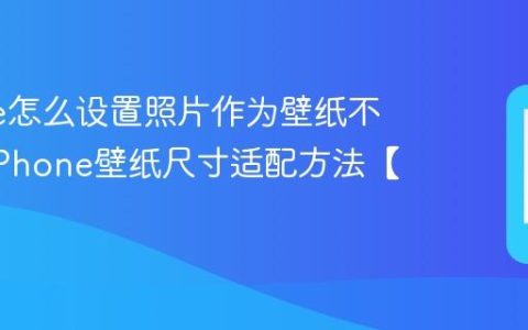 iPhone怎么设置照片作为壁纸不模糊?iPhone壁纸尺寸适配方法【壁纸】