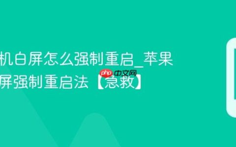 苹果手机白屏怎么强制重启?苹果手机白屏强制重启法【急救】