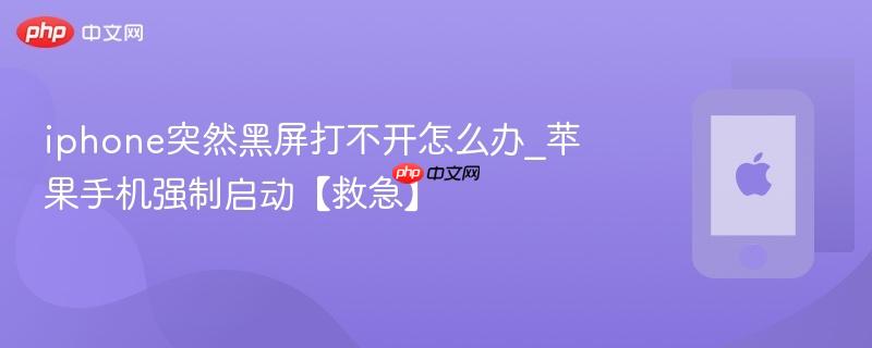 iphone突然黑屏打不开怎么办_苹果手机强制启动【救急】