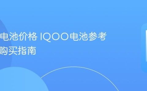 IQOO电池价格 IQOO电池参考售价及购买指南