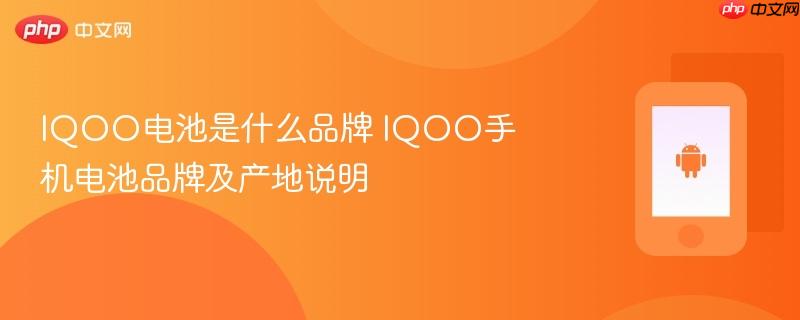 iqoo电池是什么品牌 iqoo手机电池品牌及产地说明