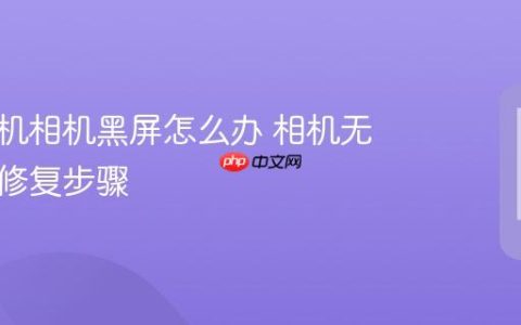 苹果手机相机黑屏怎么办 相机无法使用修复步骤