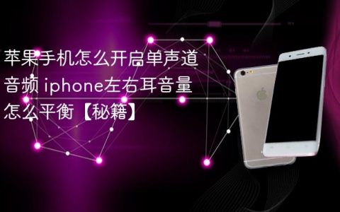 苹果手机怎么开启单声道音频 iphone左右耳音量怎么平衡【秘籍】