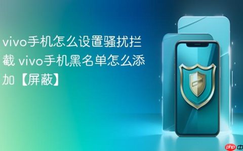 vivo手机怎么设置骚扰拦截 vivo手机黑名单怎么添加【屏蔽】