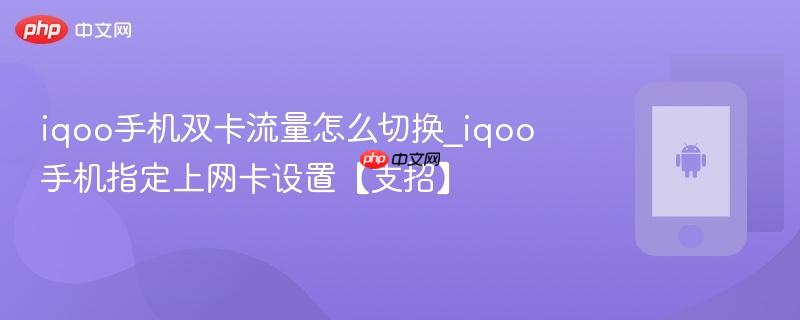 iqoo手机双卡流量怎么切换_iqoo手机指定上网卡设置【支招】