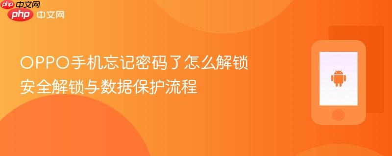 oppo手机忘记密码了怎么解锁 安全解锁与数据保护流程