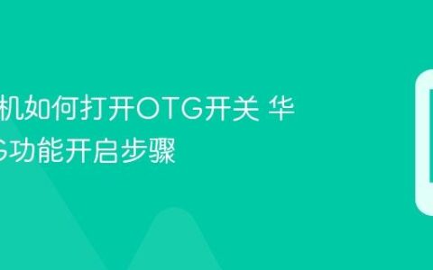 华为手机如何打开OTG开关 华为OTG功能开启步骤