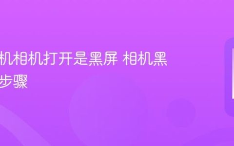 苹果手机相机打开是黑屏 相机黑屏修复步骤