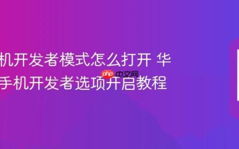 华为手机开发者模式怎么打开 华为荣耀手机开发者选项开启教程