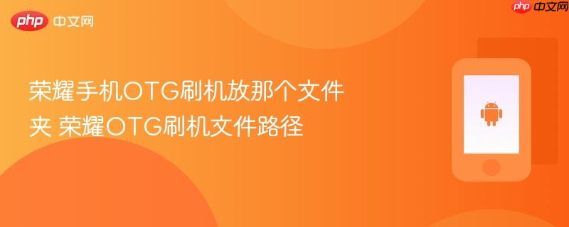 荣耀手机otg刷机放那个文件夹 荣耀otg刷机文件路径