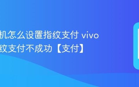 vivo手机怎么设置指纹支付 vivo手机指纹支付不成功【支付】