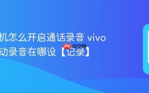 vivo手机怎么开启通话录音 vivo手机自动录音在哪设【记录】