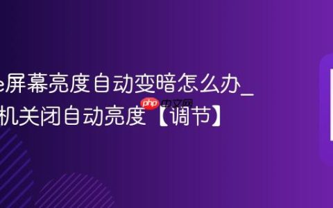iphone屏幕亮度自动变暗怎么办?苹果手机关闭自动亮度【调节】