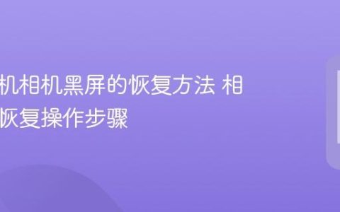 苹果手机相机黑屏的恢复方法 相机异常恢复操作步骤