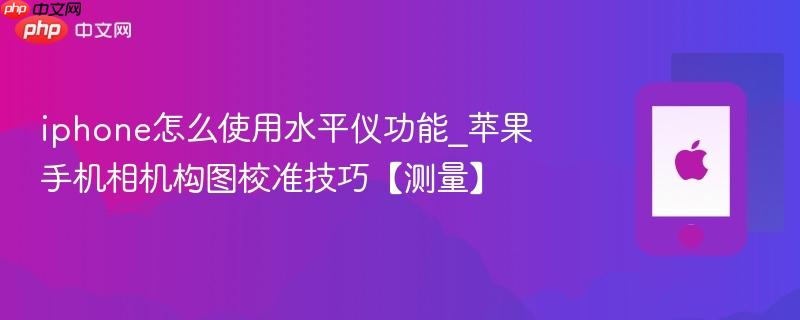 iphone怎么使用水平仪功能_苹果手机相机构图校准技巧【测量】