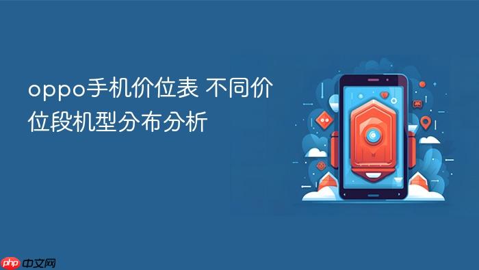 oppo手机价位表 不同价位段机型分布分析