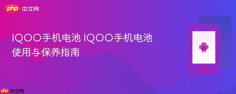 iqoo手机电池 iqoo手机电池使用与保养指南