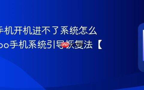 oppo手机开机进不了系统怎么办?oppo手机系统引导恢复法【答疑】