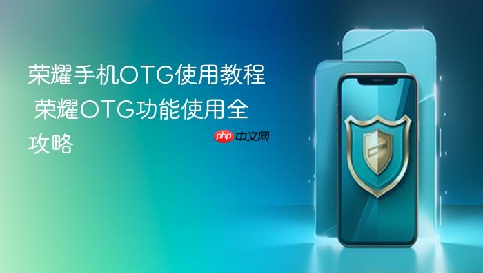 荣耀手机otg使用教程 荣耀otg功能使用全攻略