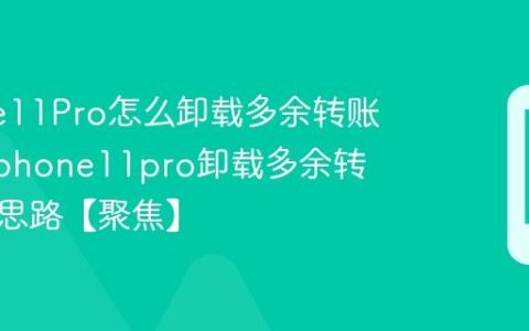 iPhone11Pro怎么卸载多余转账助手?iphone11pro卸载多余转账助手思路【聚焦】
