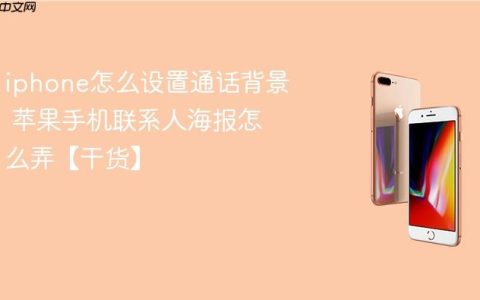 iphone怎么设置通话背景 苹果手机联系人海报怎么弄【干货】