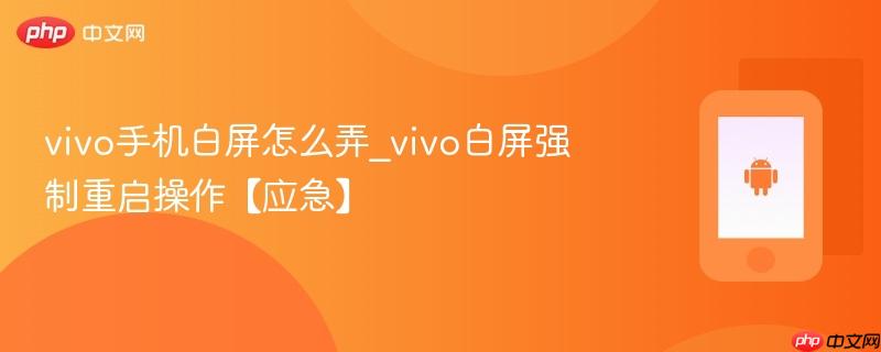 vivo手机白屏怎么弄_vivo白屏强制重启操作【应急】